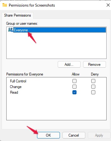 How to Fix Windows 11 Cannot Access Shared Folder Error? 6 everyone-ok