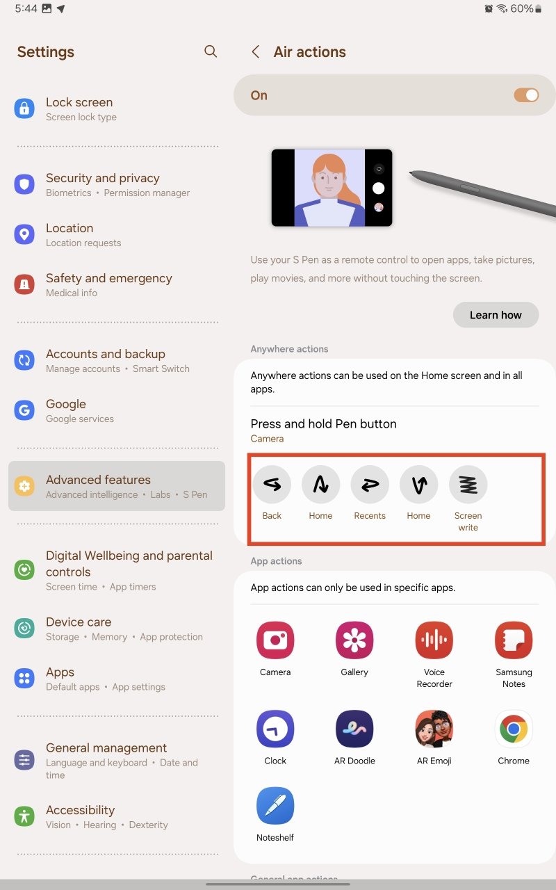 How to Use and Customize S Pen Air Actions and Gestures 4 everywhere gestures for S Pen