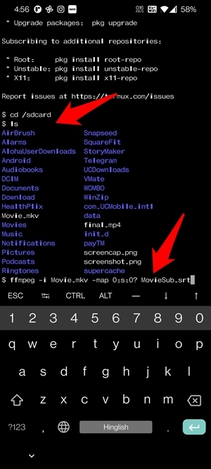 extract the subtitle from the video on your Android d now use syntax