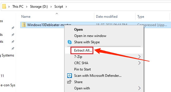 How to Remove Pre-installed Apps from Windows 11? 3 extract windows debloater