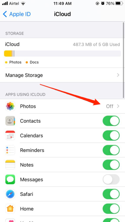 How to Fix iPhone Battery Fast Discharging Issue? 6 disbale media upload for icloud