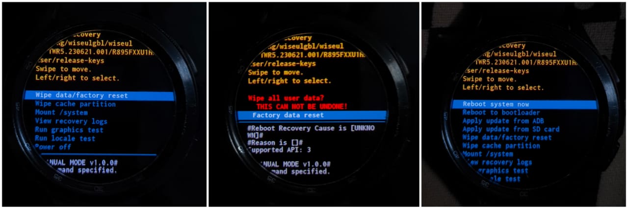 What to do if you Forgot Galaxy Watch Password? 7 factory reset galaxy watch using Recovery