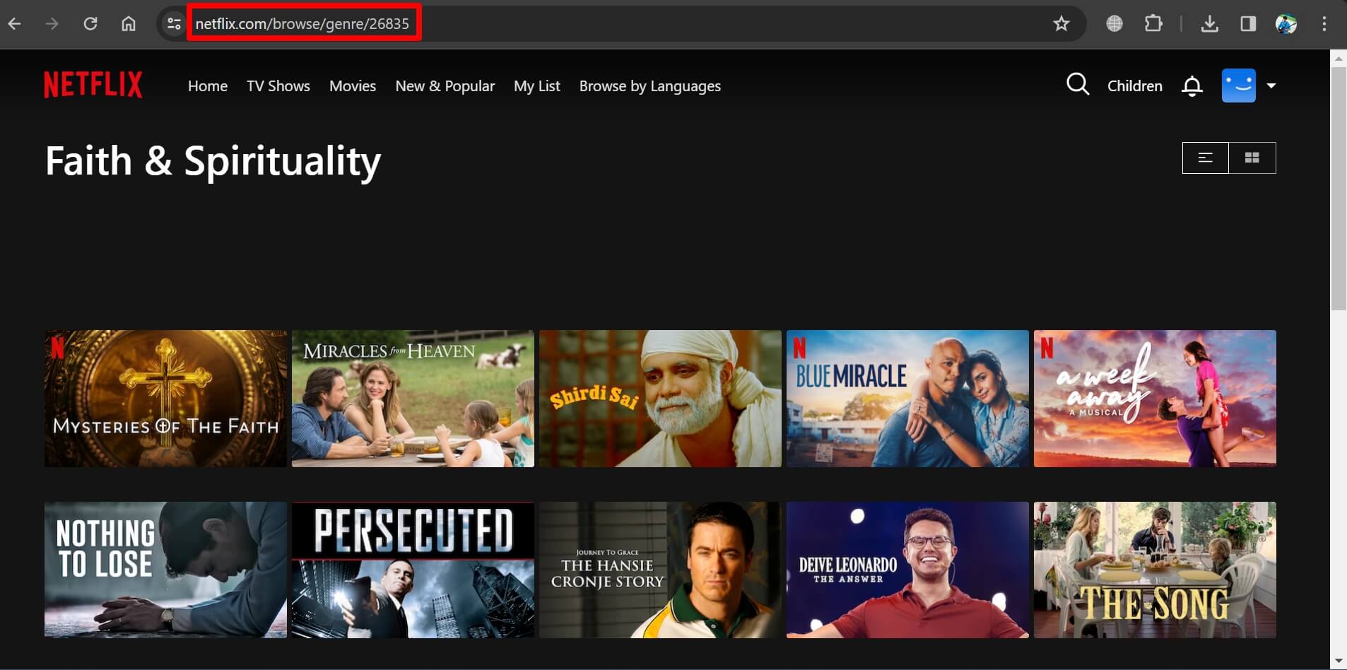 faith and spirituality shows on Netflix