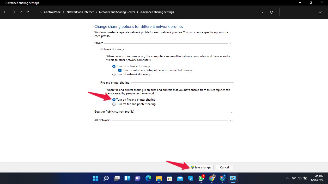 How to Fix Windows 11 Cannot Access Shared Folder Error? 15 file and printer sharing