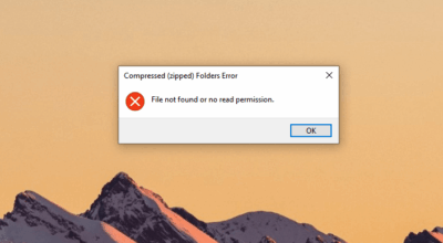 Fix Zip Error - File Not Found or No Read Permission on Windows PC File Not Found or No Read Permission