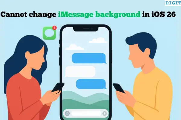fix cannot change iMessage background in iOS 26