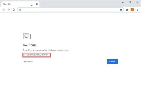 fix-status-access-violation-aw-snap-error