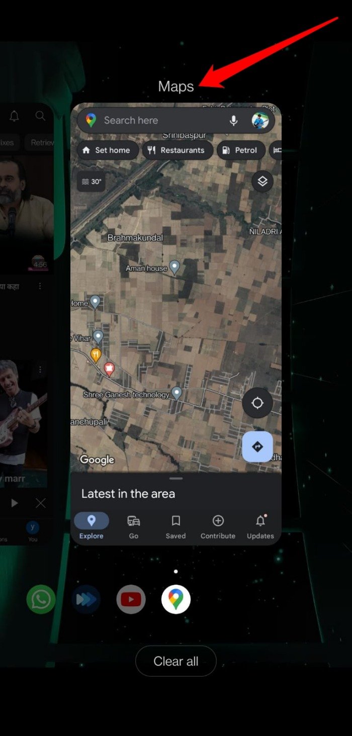 How to Fix Dark Mode Not Working in Google Maps 12 force close Google maps on Android