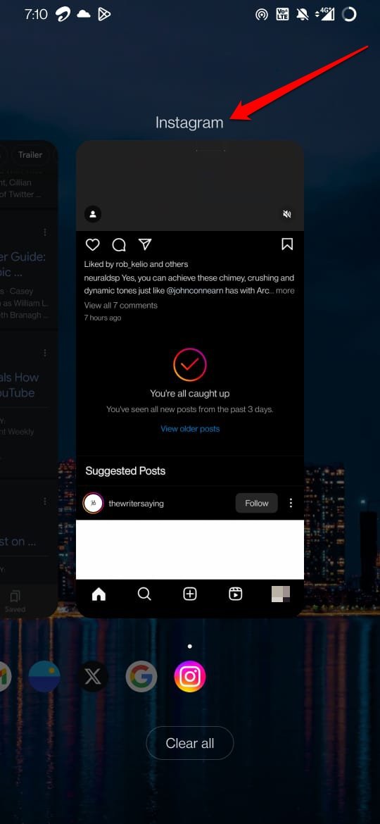 How to Fix "Suspected Automated Behavior" Message on Instagram? 7 force close Instagram on Android