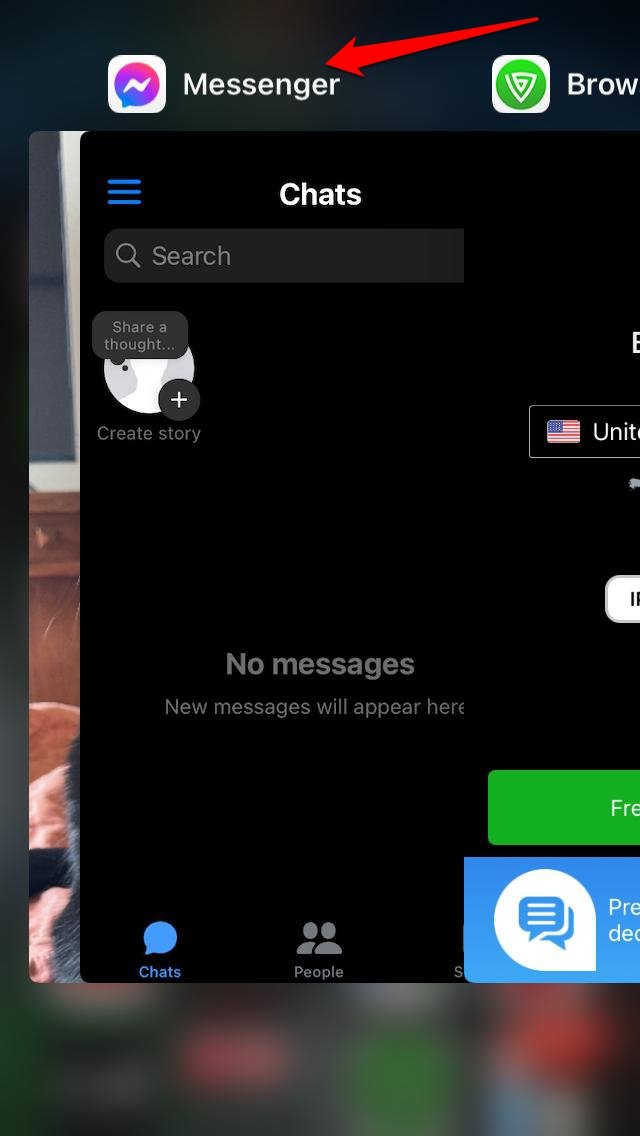 How to Fix 'Your Message was Not Sent' Error on Messenger? 5 force close Messenger iOS