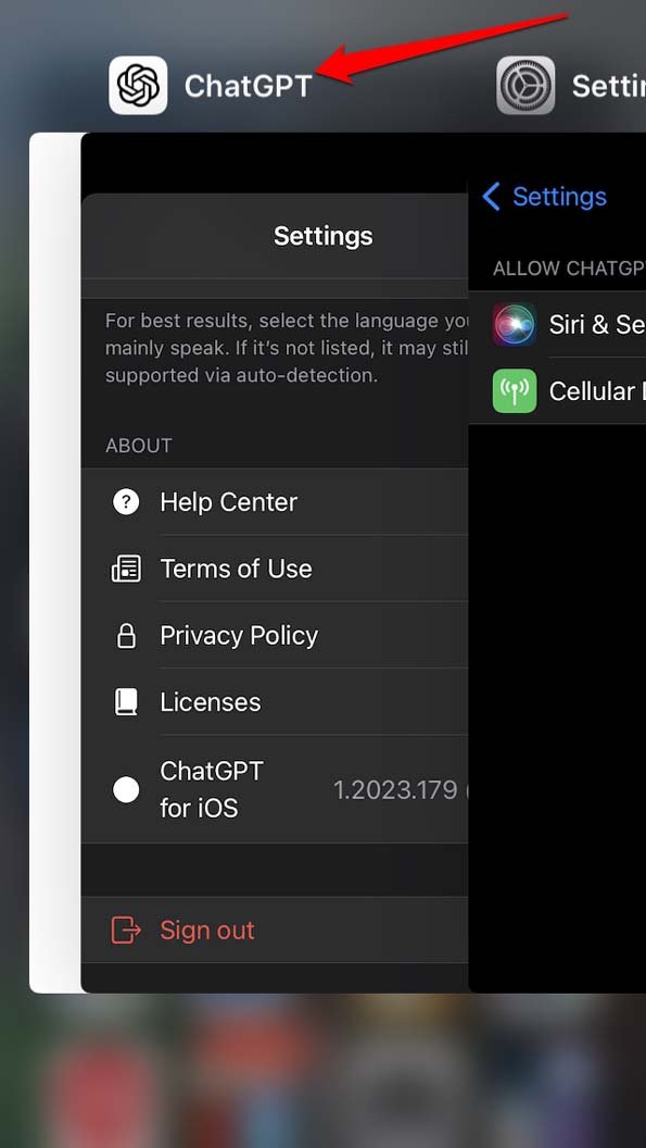 How to Fix ChatGPT App Not Working on iPhone? 2 force close chatGPT app on iPhone