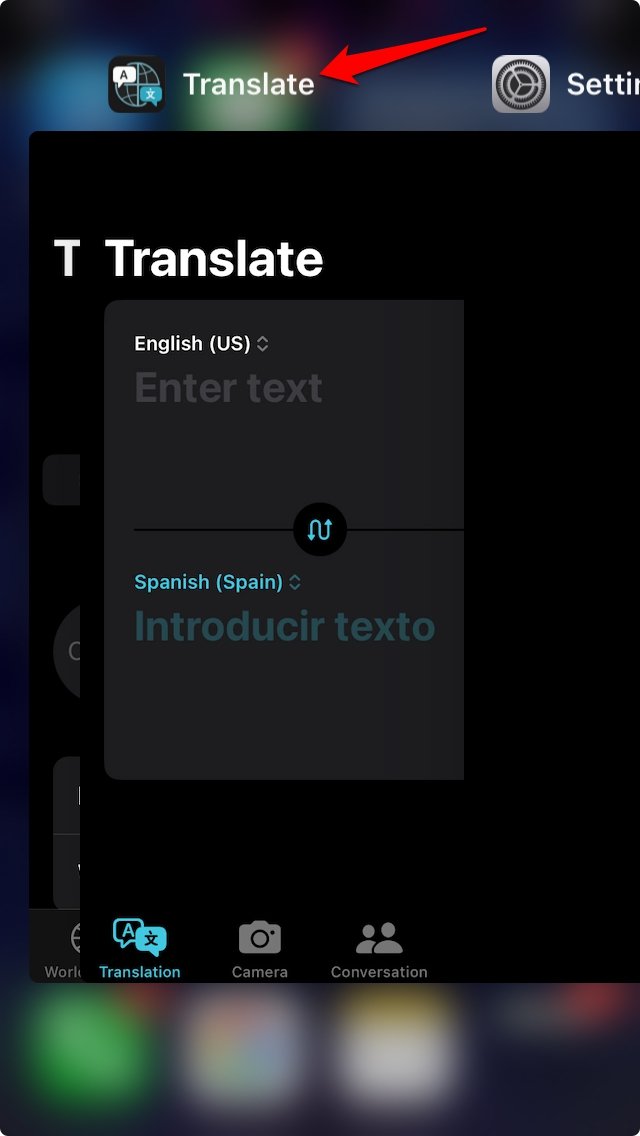 How to Fix Translate App Not Working on iPhone in iOS 17 2 force close the Translate app on iPhone