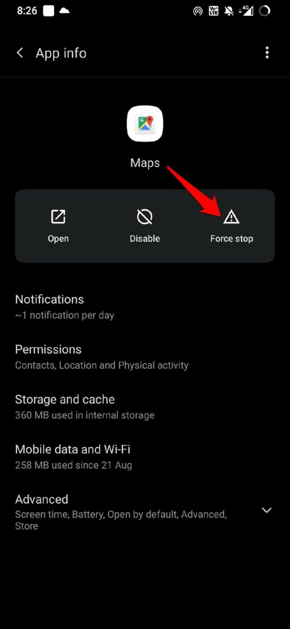 6 Ways to Fix Google Maps Not Crashing | Keeps Stopping Android 7 force stop Google Maps