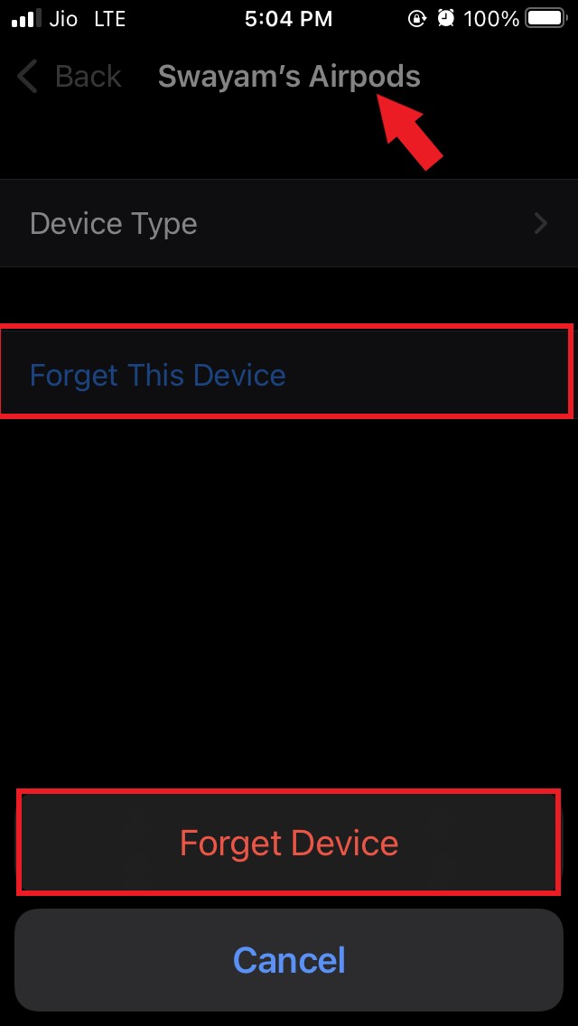 How to Fix AirPods 'Connection Failed' Error on iPhone? 5 forget the AirPods from Bluetooth profile