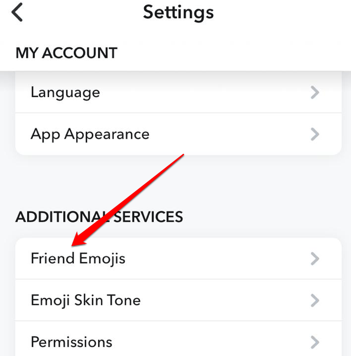 How to Pin Someone on Snapchat? 5 scroll down and tap the Friend Emojis option