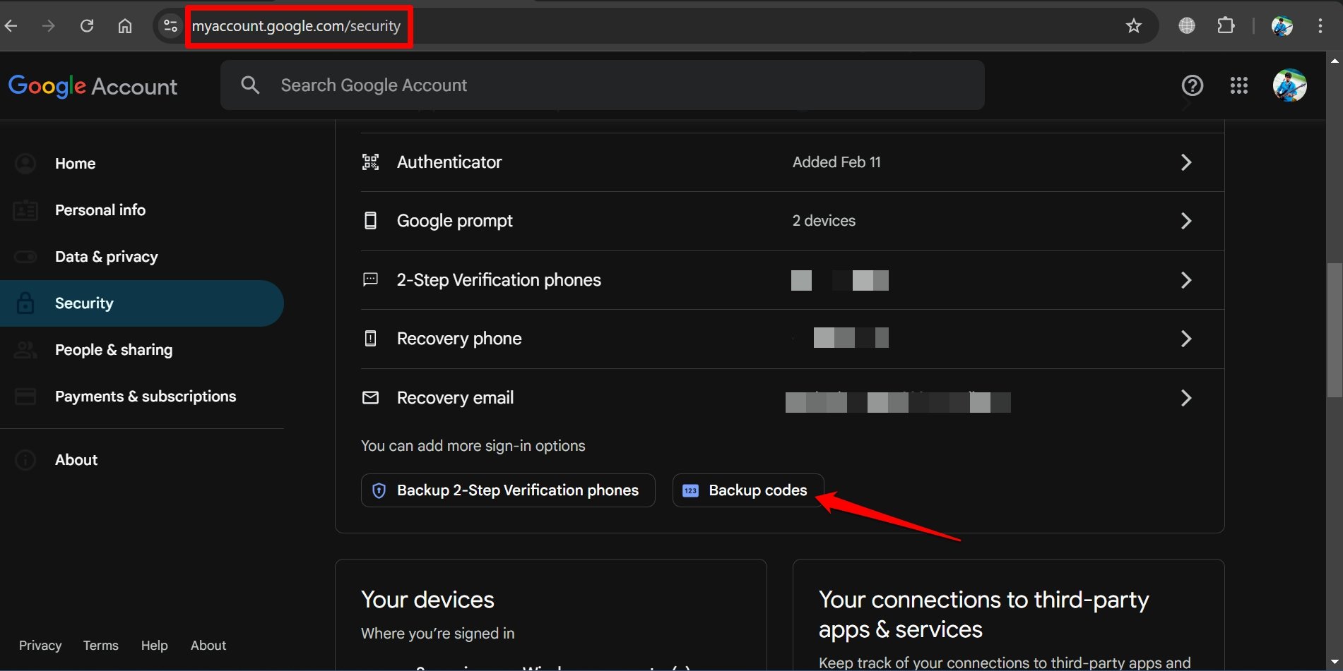 How to Login to Google Account if Phone is Lost with 2FA Authentication 8 generate backup codes to access Gmail account