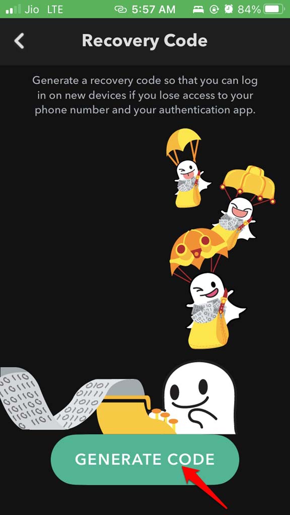How to Enable Two-Factor Authentication on Snapchat? 20 generate code