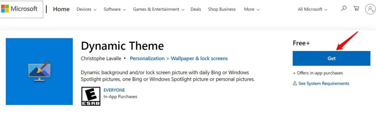 get dynamic theme