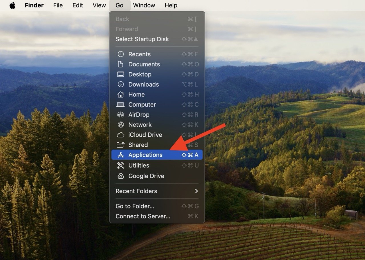 How to Find and Open Mac Applications Folder 5 Open Applications Folder on Mac With Go Menu