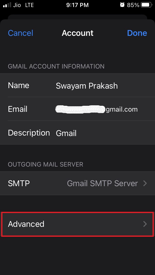 How to Fix Google Contacts Not Syncing with iPhone 13 go to Advanced