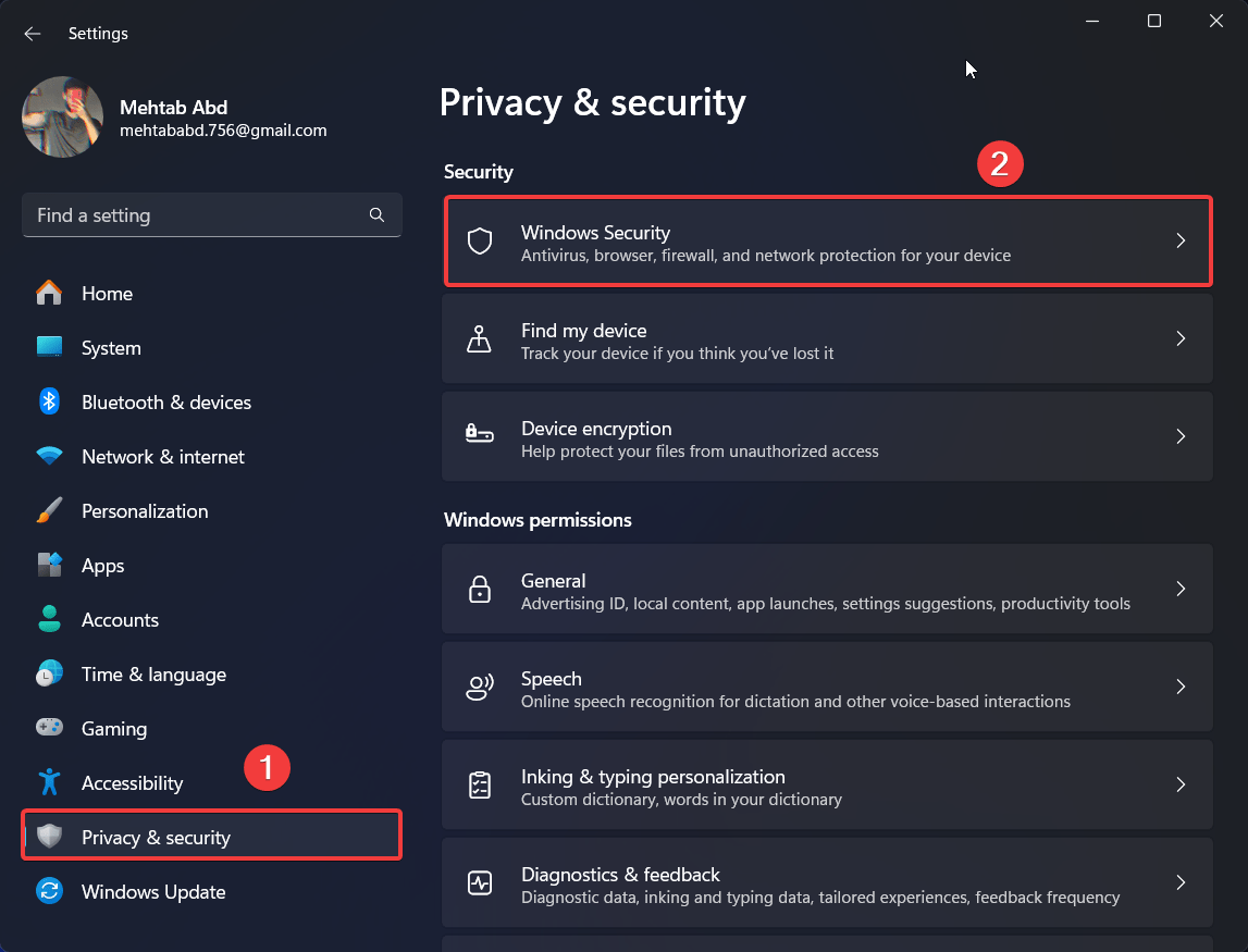 What to do if your PC Randomly Shutting Down 16 go to Privacy and security, then Windows security