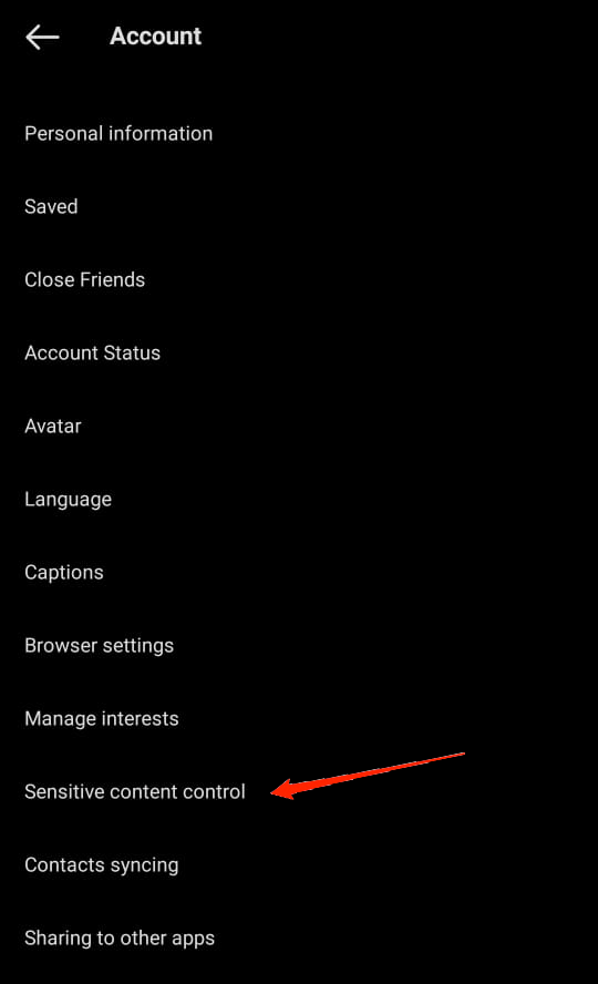 How to Disable Sensitive Content Filter on Instagram? 4 Go to Account.