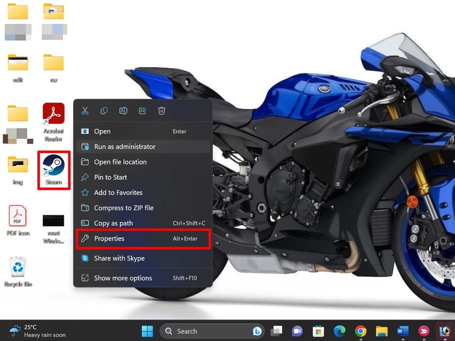 How to Fix Content File Locked Error in Steam for Windows? 5 go to Steam properties