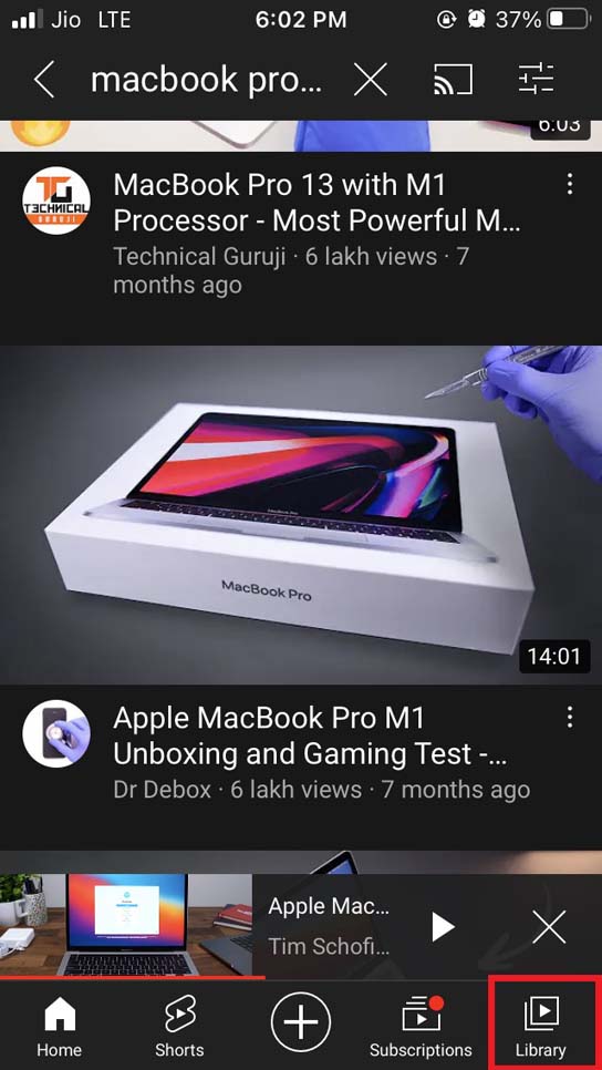 How to Loop Videos on YouTube App for iOS? 3 go to YouTube Library