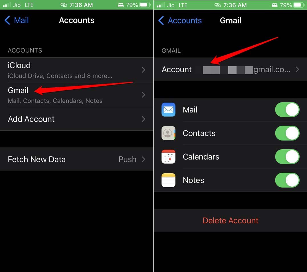 How to Fix “Cannot Verify Server Identity Error” on iPhone? 11 go to connected email account in Mail app