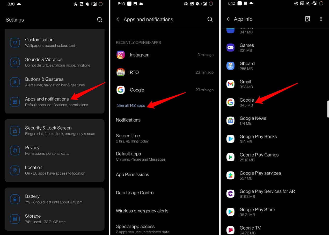 How to Fix Google App Battery Drain on Android Devices? 2 go to google app settings