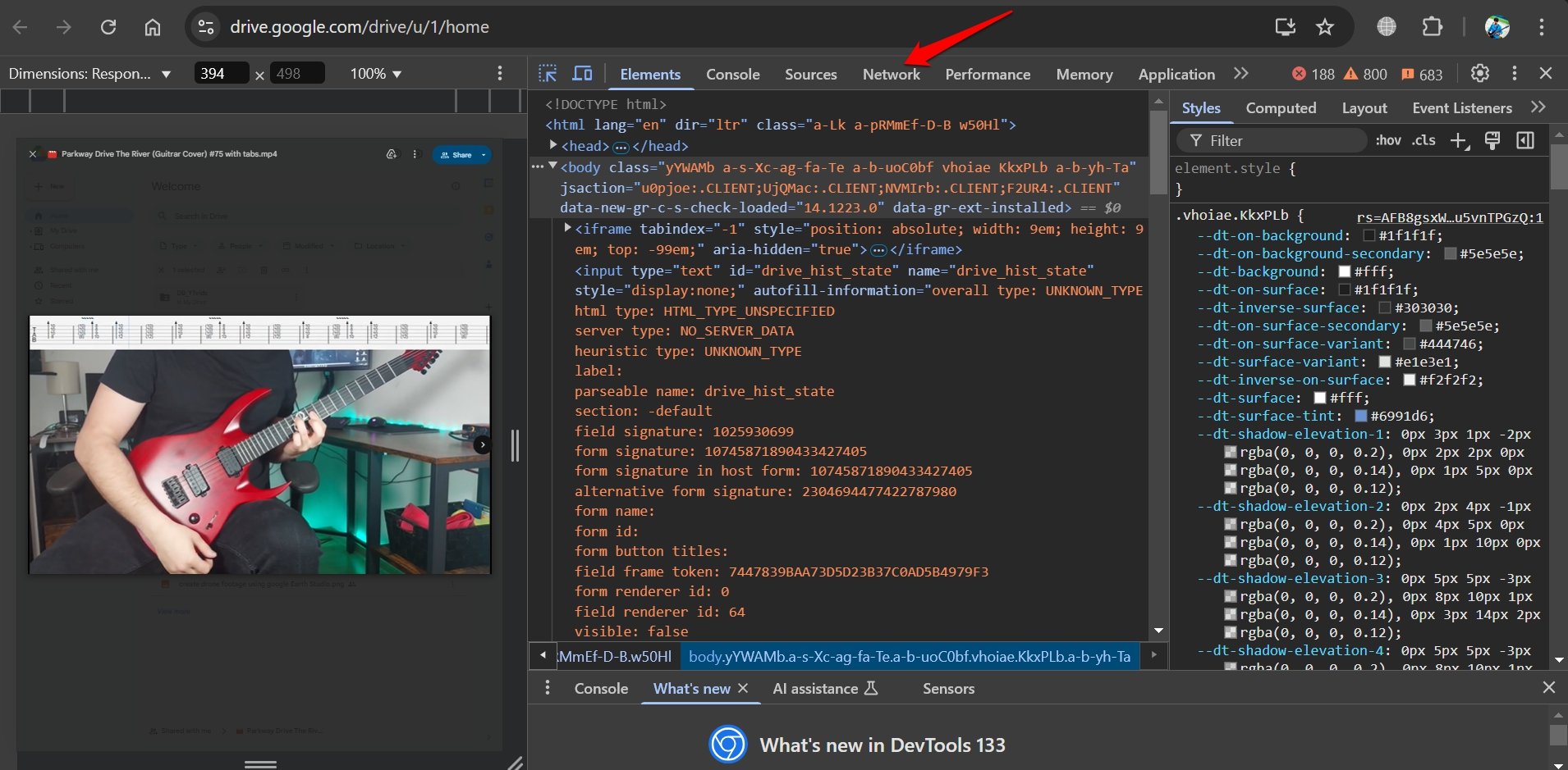 Download Protected Google Drive Videos: Save Restricted Video 5 go to network tab on Chrome developer console