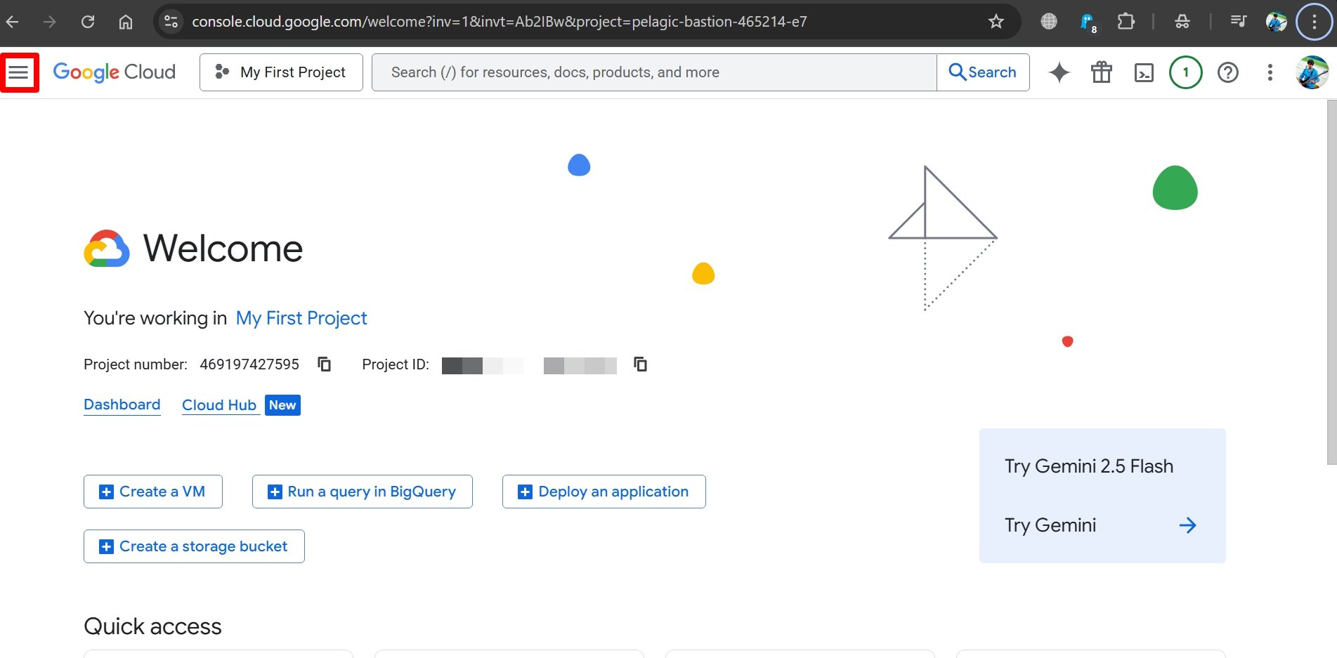 Google VEO 3 FREE for 90 Days! Step-by-Step Guide 8 google cloud console menu button