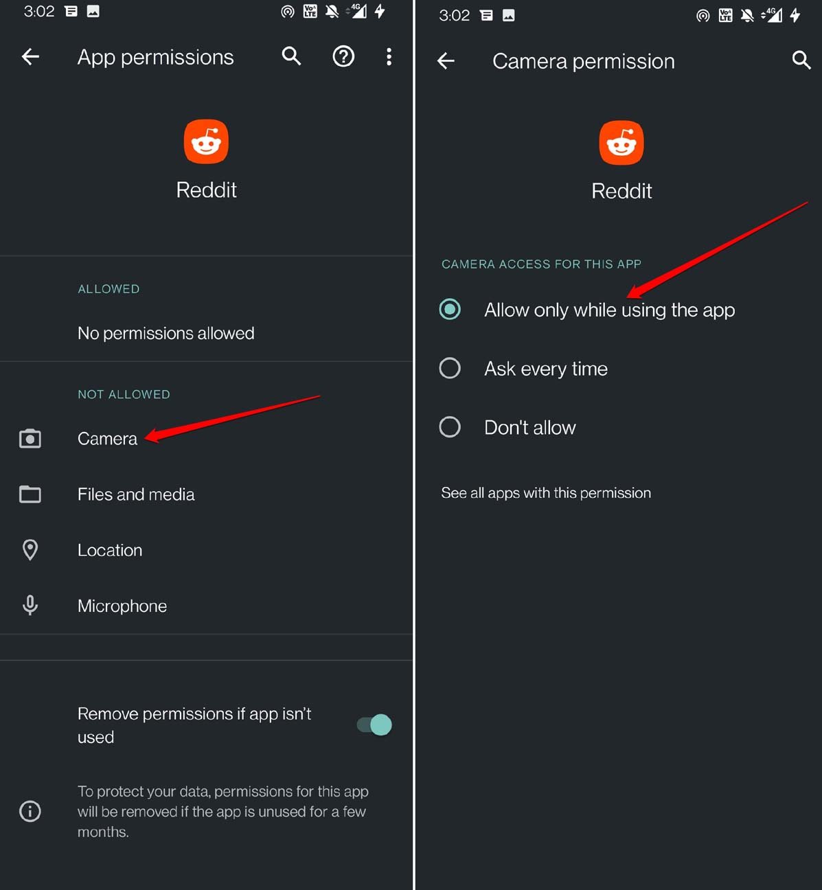 grant app permissions