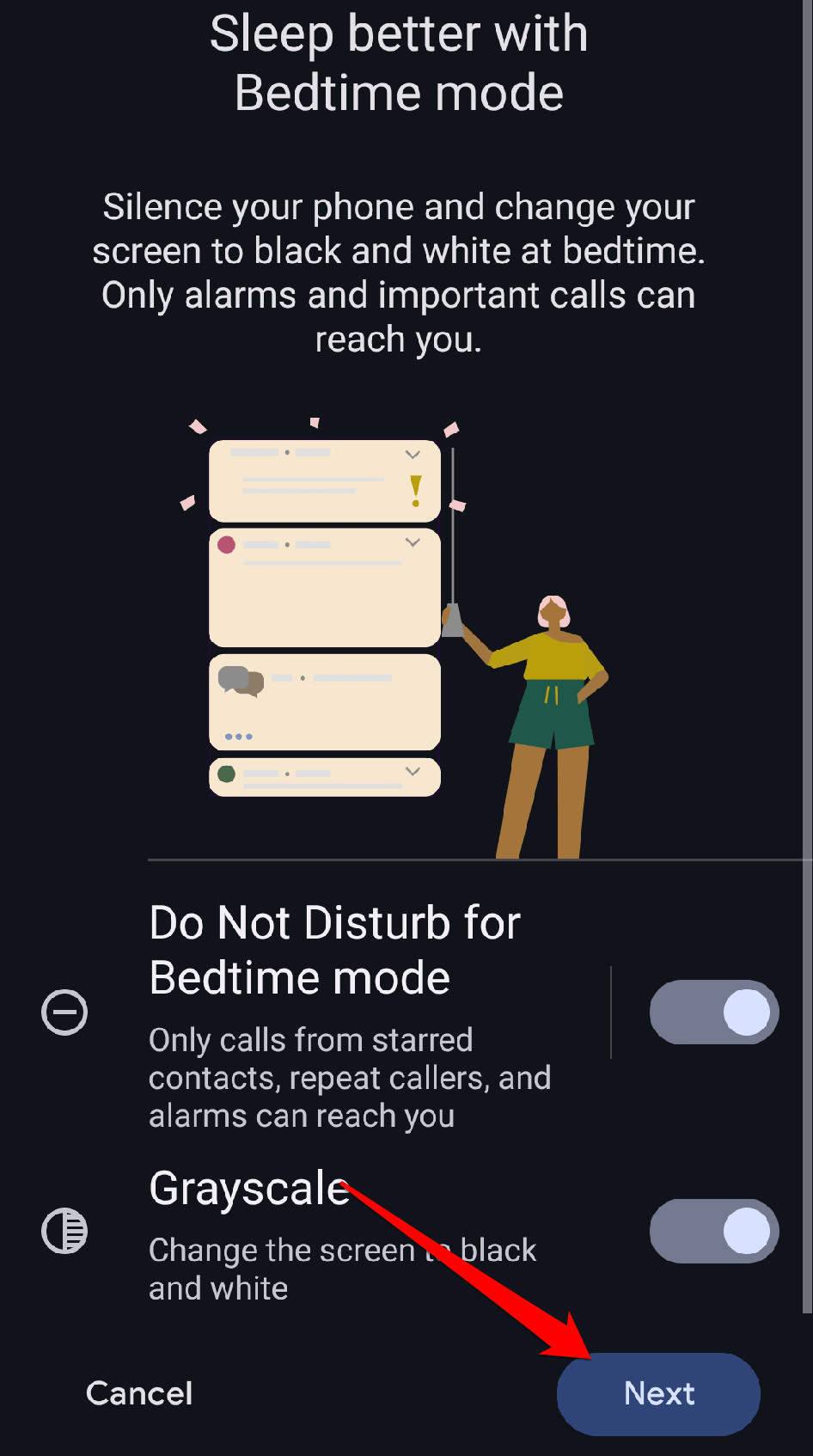 How to Enable Grayscale Mode on Android and iOS? 8 Toggle on grayscale.