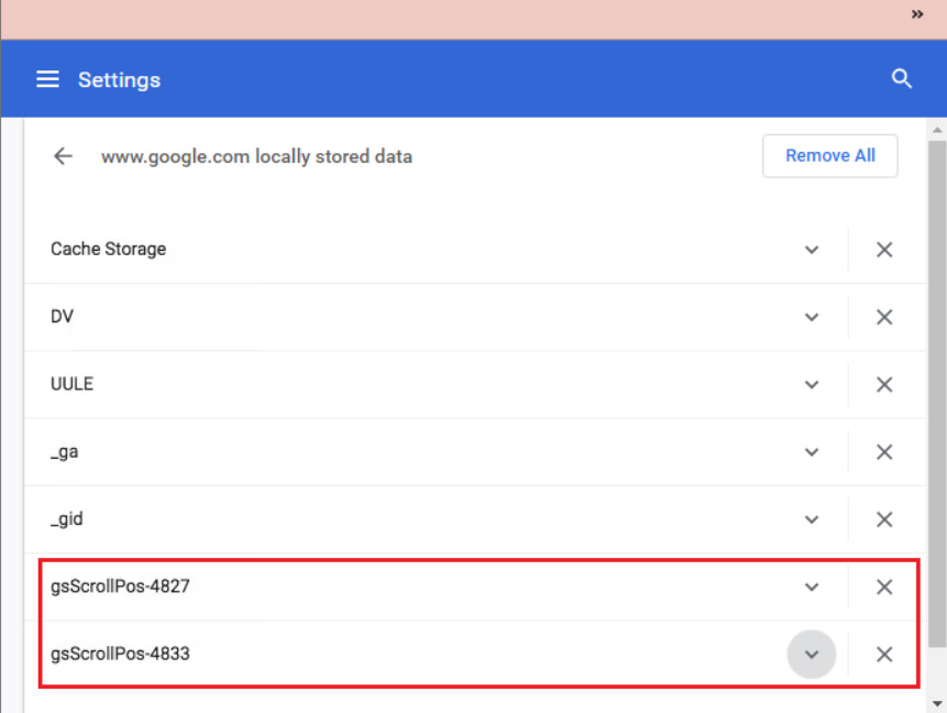 How to Fix Google Maps Not Loading on Chrome? 9 Delete gsscrollpos files