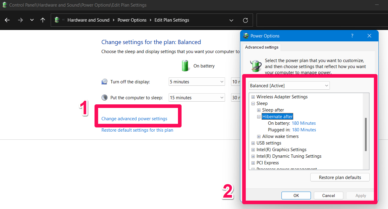 How to Fix 'Driver Power State Failure' BSOD Error on Windows 11 5 Check the power settings