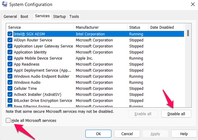 Perform Clean Boot