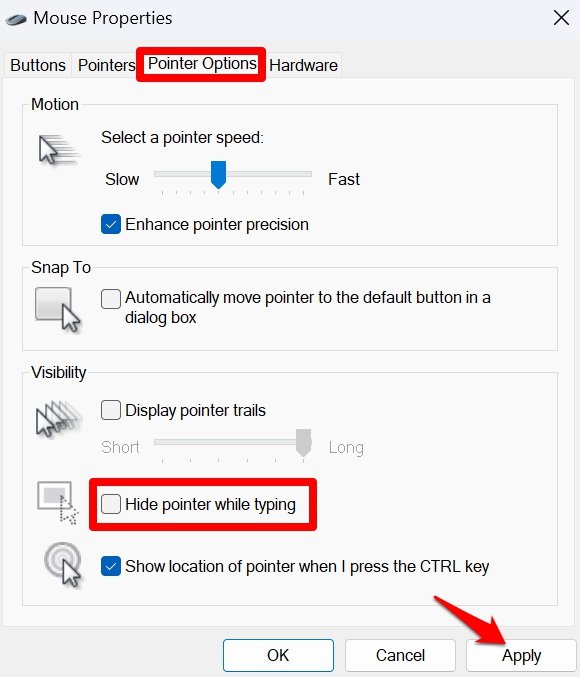How to Fix Mouse Cursor Invisible in GDocs or Word 8 hide mouse pointer while typing