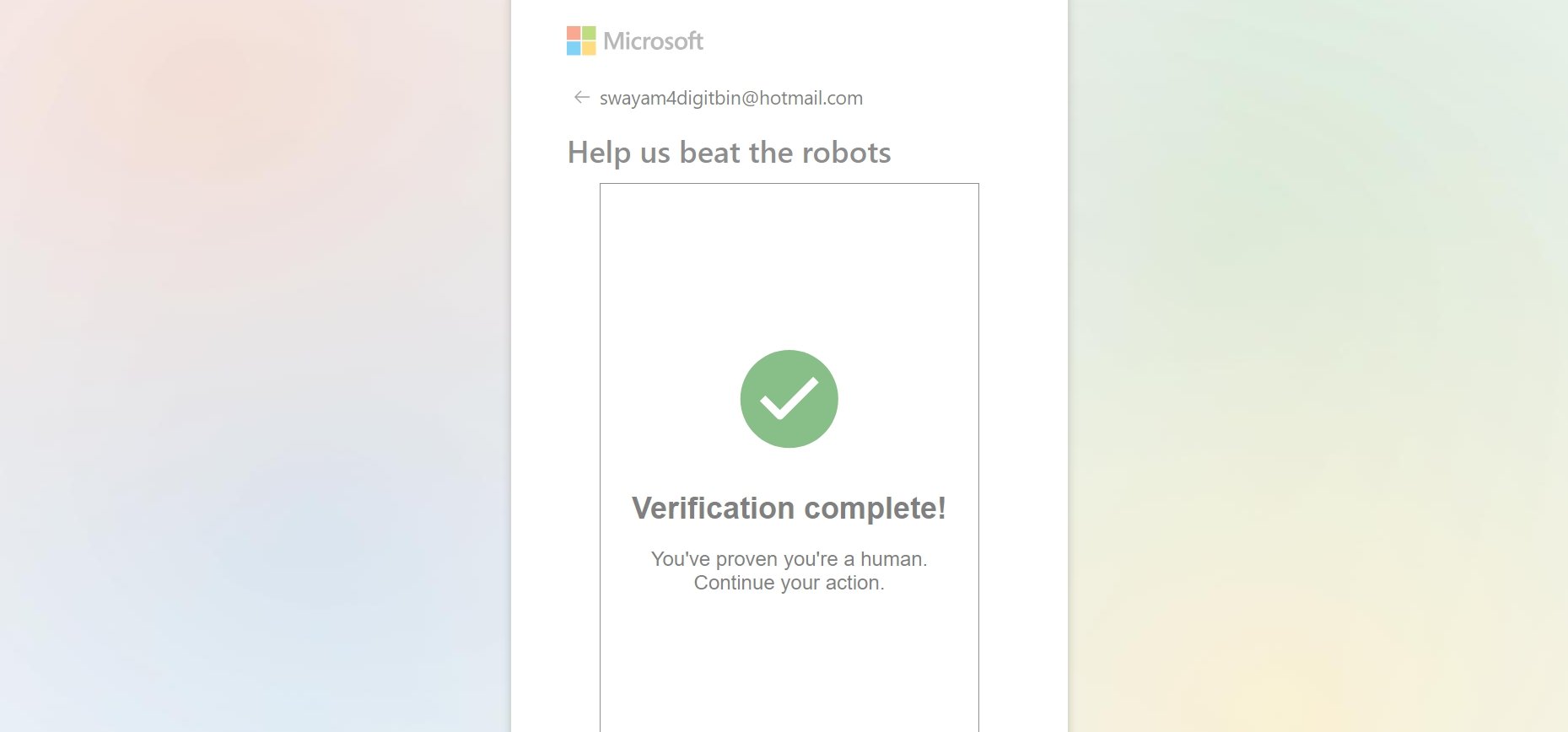 Here's How You Can Make a Hotmail Email Account? 12 hotmail account verification complete