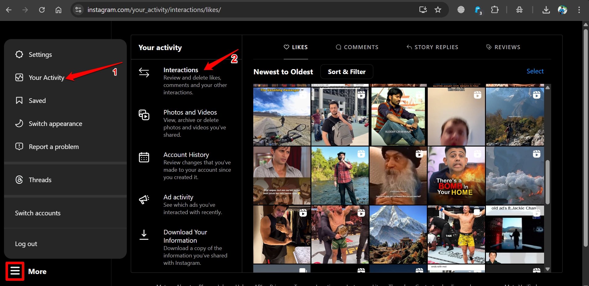 How to Fix the Instagram “Couldn’t Load Activity” Error? 11 how to access activity and interaction on Instagram web