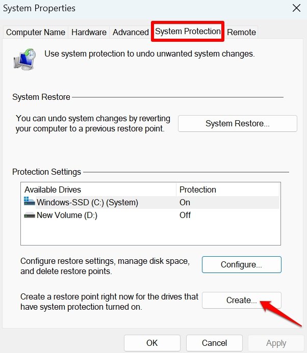 How to Create a Restore Point in Windows 11 6 how to create a restore point in Windows 11