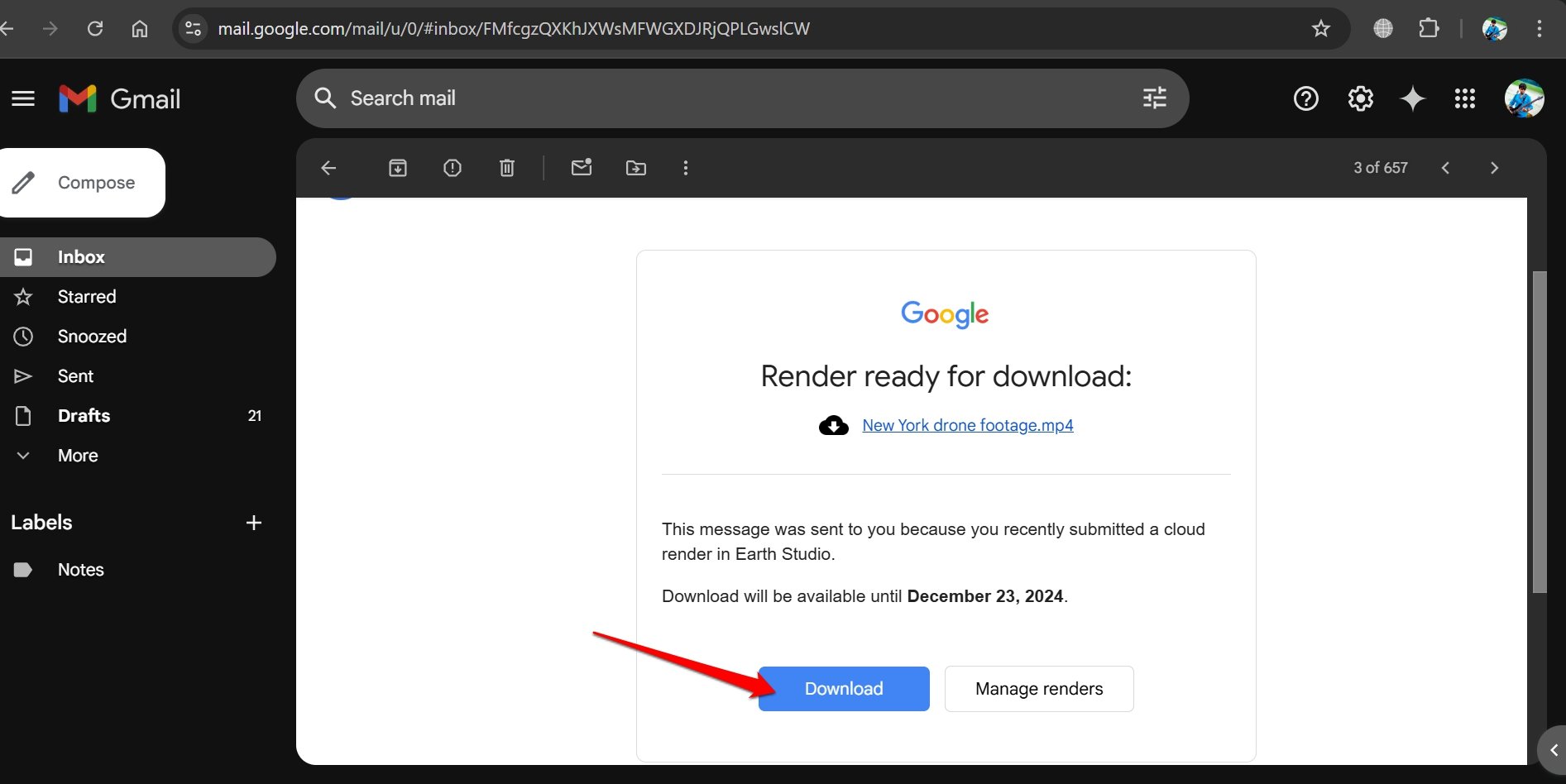 How to Create Fake Drone Shots Using Google Earth Studio? 24 how to download footage generated using Google Earth Studio