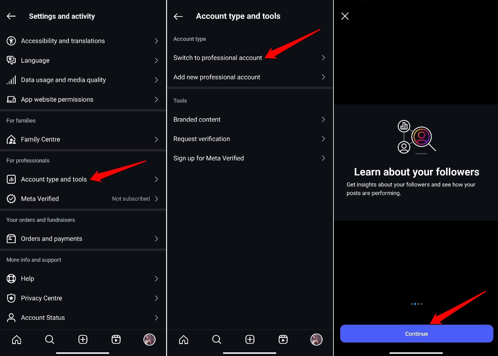 How to See who Viewed your Instagram Profile 4 how to enable Instagram professional account