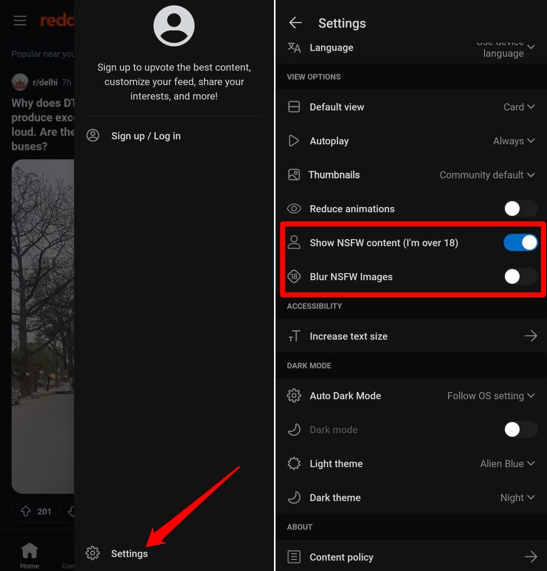 What to do if you Cannot View Reddit NSFW Content 4 how to enable NSFW content on reddit app