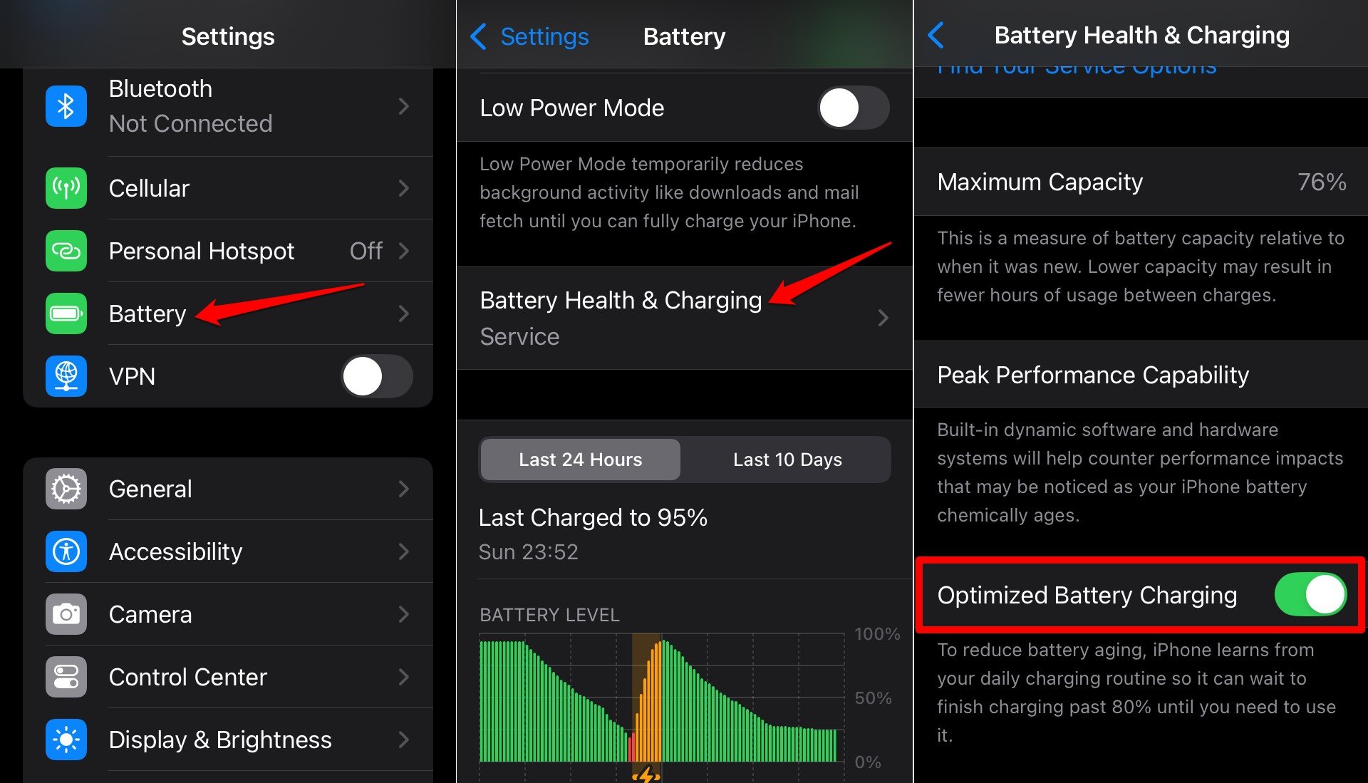 What is Optimized Battery Charging on iPhone and How to Enable it? 3 how to enable optimized battery charging in iOS 18