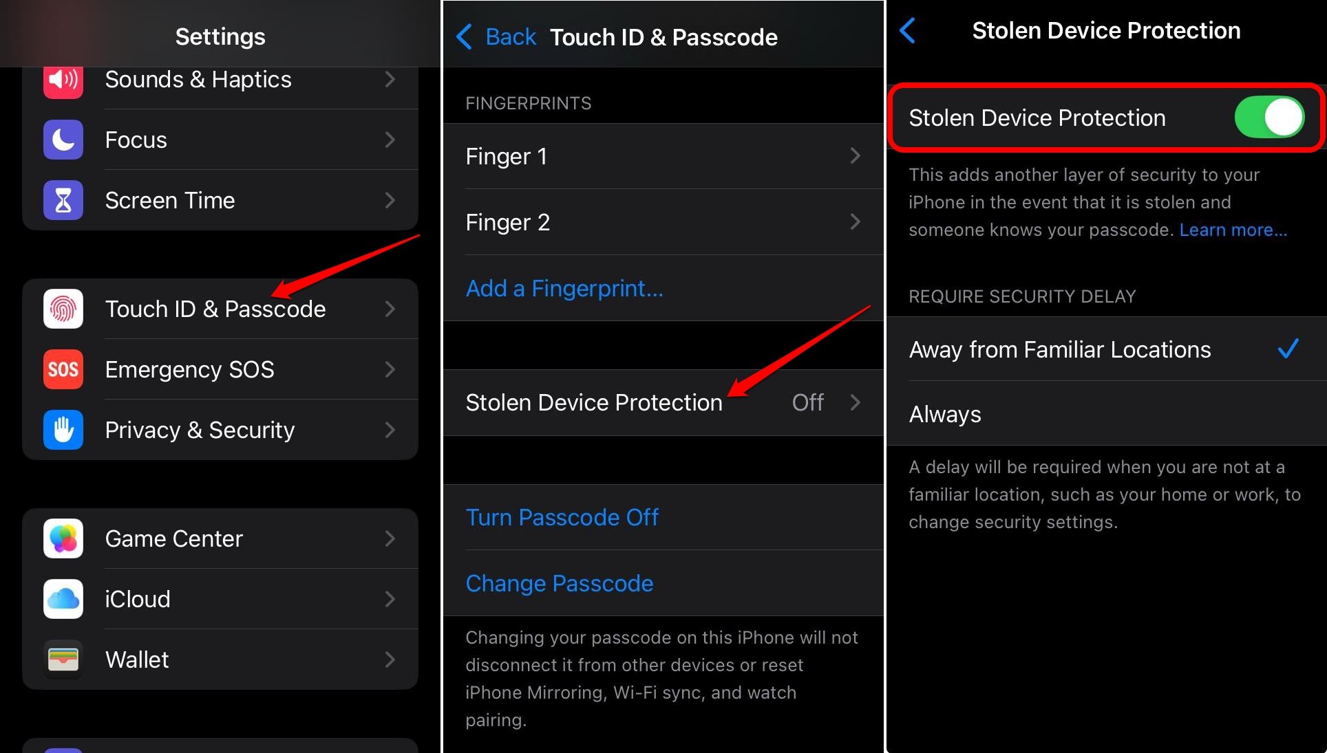 iPhone Settings you need to Change Right Now to improve iOS User Experience 13 how to enable stolen device protection on iPhone