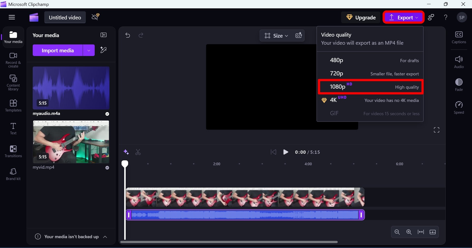 Download Protected Google Drive Videos: Save Restricted Video 20 how to export a video in Clipchamp PC