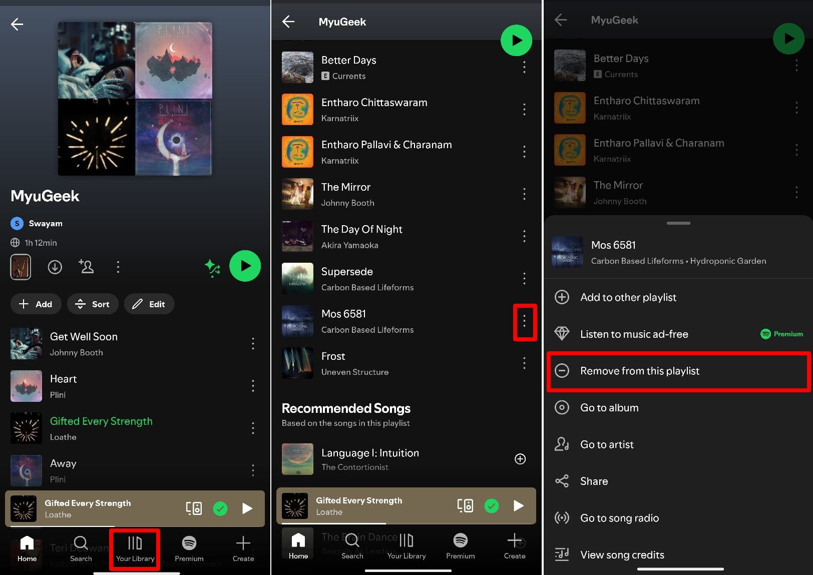 How to Hide and Unhide Songs on Spotify? 5 how to remove a song from a Spotify playlist