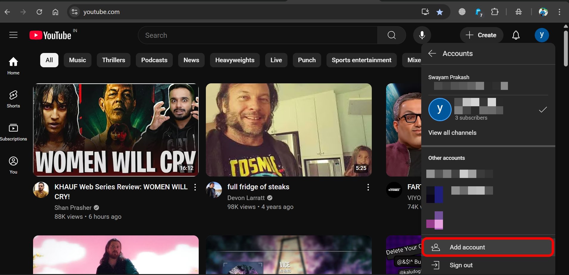 How to Fix YouTube Comment Showing Black Text in Dark Mode? 3 how to sign in to YouTube with an alternate account