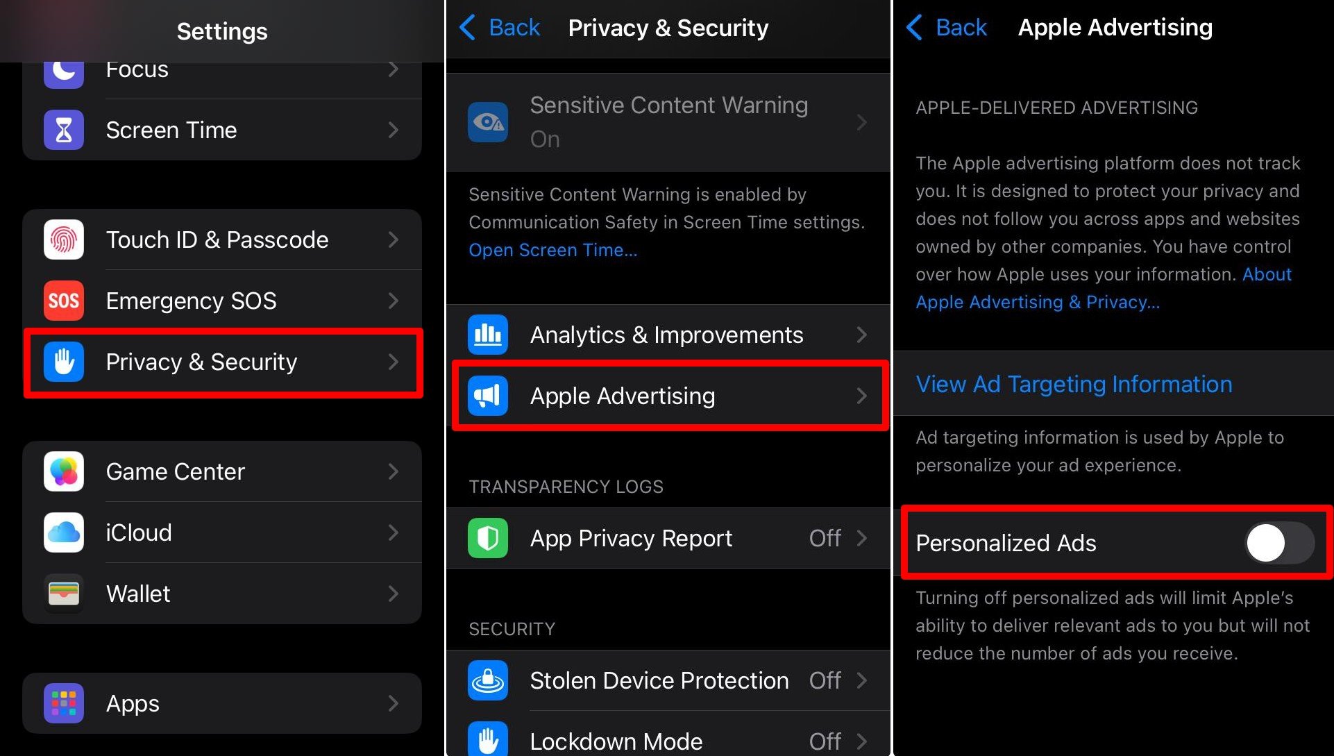 iPhone Settings you need to Change Right Now to improve iOS User Experience 11 how to turn off Apple advertising on iPhone